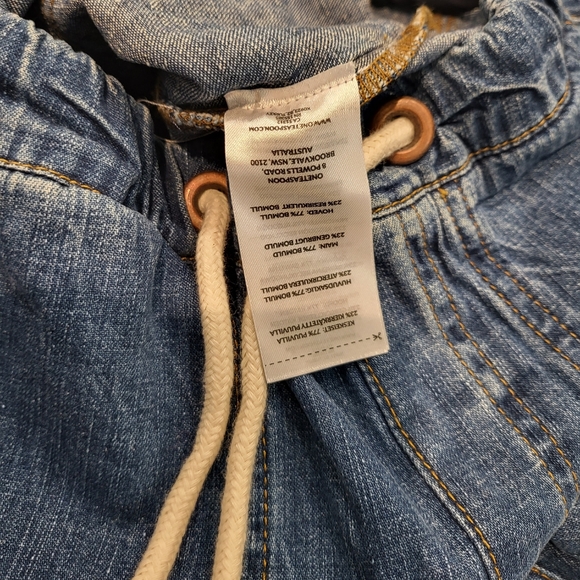 OneTeaspoon Shabbies Drawstring Boyfriend Jeans in Resort Blue XS - Picture 10 of 10